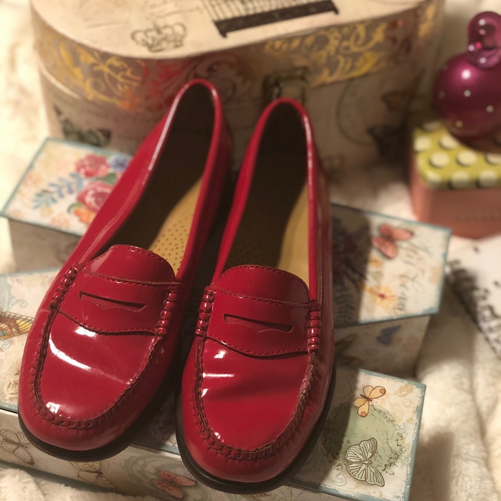 Candy Apple Patent Leather Loafers